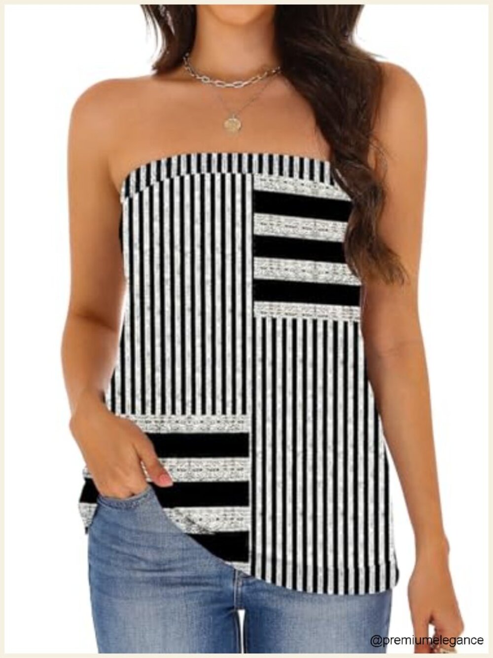 Womens Strapless Tube Top Sleeveless Backless Off Shoulder Tunic Blouse Summer